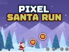 Spil Pixel Santa Run online