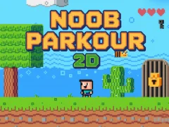Spil Noob Parkour 2D online