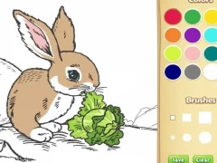 Spil Bunny farvelægning til børn online