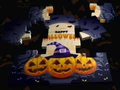 Spil 3D Halloween stiksav online Spil 3D Halloween stiksav online