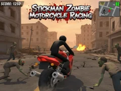 Spil Stickman Zombie Motorcykel Racing online