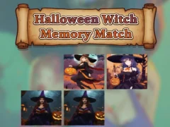 Spil Halloween heks hukommelseskamp online