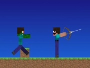Spil Noob vs Pro men bueskytter Minecraft online
