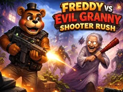 Spil Freddy vs Evil Granny Shooter Rush online