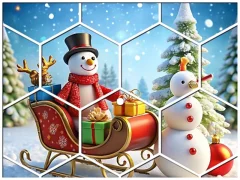 Spil Jul Hexa Puslespil online