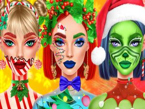 Spil Ellie Christmas Makeup online