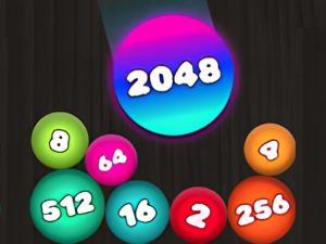 Spil 2048 puslespil: Tilslut kuglerne online
