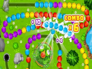 Spil Frogtastisk marmoreventyr online