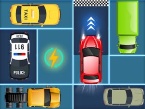 Spil Mega flugt parkeringspuslespil online