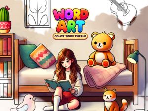 Spil Word Art: Color Book Puzzle online