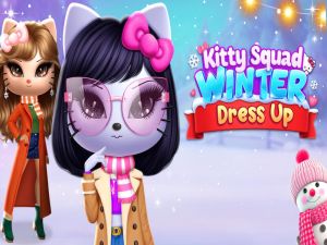 Spil Kitty Squad Winter Dress Up online