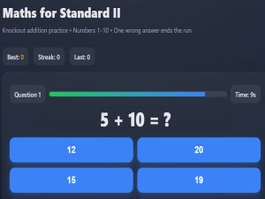 Spil Matematik til standard II online