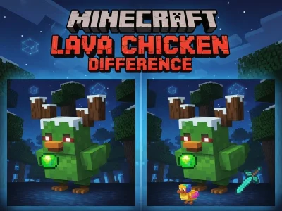 Spil Minecraft Lava Kylling forskel online Spil Minecraft Lava Kylling forskel online