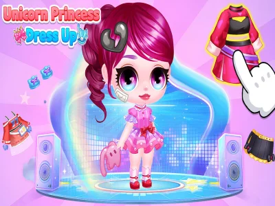 Spil Unicorn Princess Dress Up online