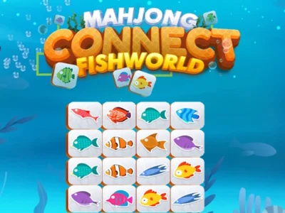 Spil Mahjong Connect Fish World online