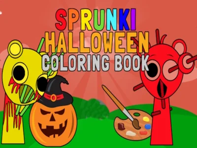 Spil Sprunki Halloween malebog online Spil Sprunki Halloween malebog online