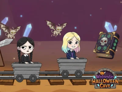 Spil Onsdag Halloween Cave online