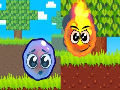 Spil Fireball og Waterball: Parkour Love Balls online