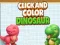Spil Klik og farver dinosaurer online
