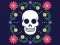 Spil Farverig Kranium Puzzle online