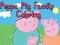 Spil Farvelægning af Peppa Pig Familie online