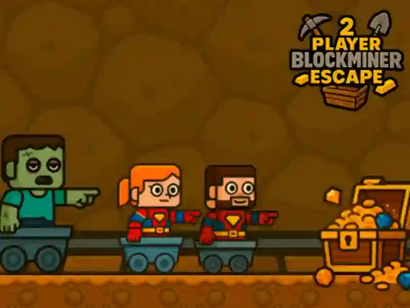 Spil 2 Player BlockMiner Escape online