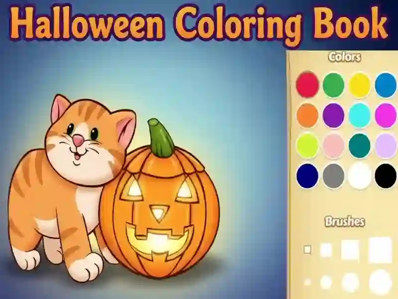 Spil Halloween malebog online Spil Halloween malebog online