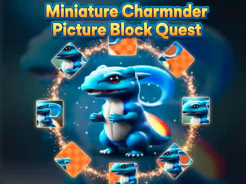 Spil Miniature Charmander Picture Block Quest online