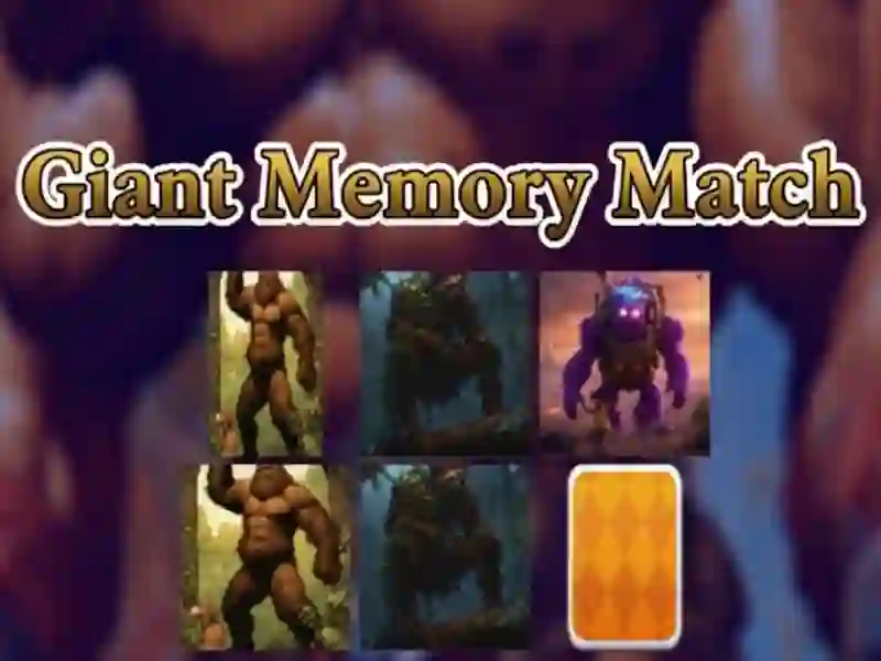 Spil Giant Memory Match online