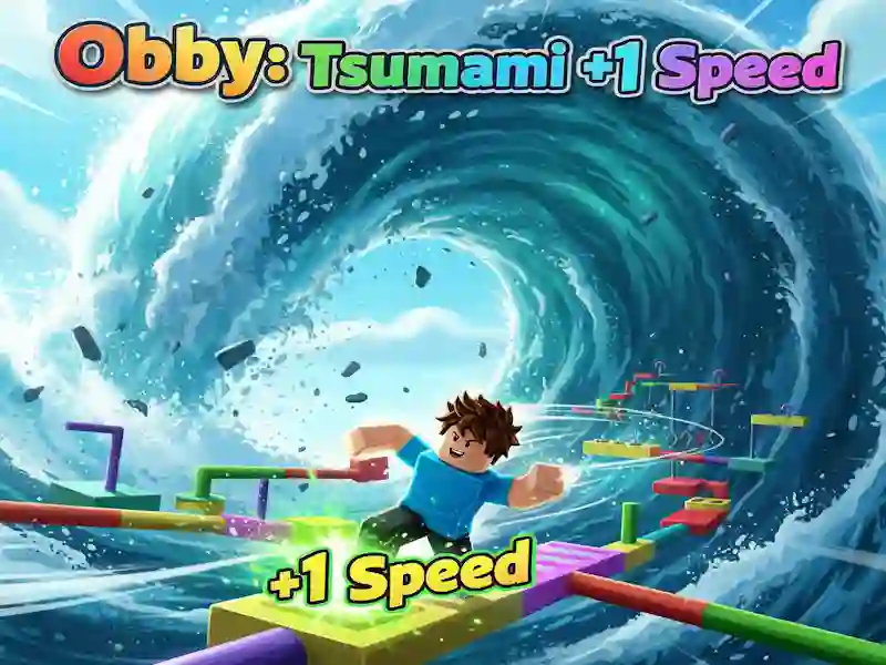 Spil Obby: Tsunami +1 hastighed online