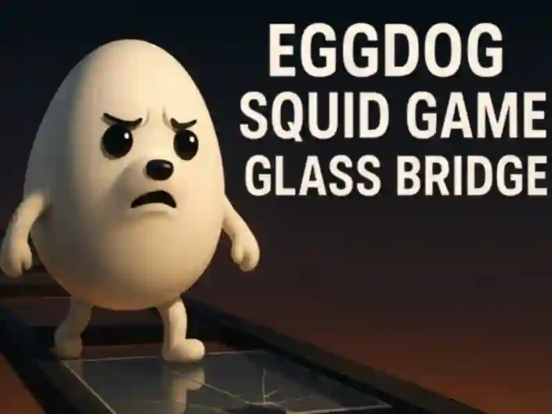 Spil Eggdog Squid Game Glass Bridge online