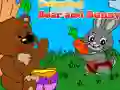 Spil Farvelægning af Bjørn og Kanin online Spil Farvelægning af Bjørn og Kanin online