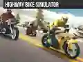 Spil Motorcykelsimulator på motorvejen online Spil Motorcykelsimulator på motorvejen online