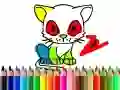 Spil Tilbage til skolen: Kat Farvelægning online Spil Tilbage til skolen: Kat Farvelægning online