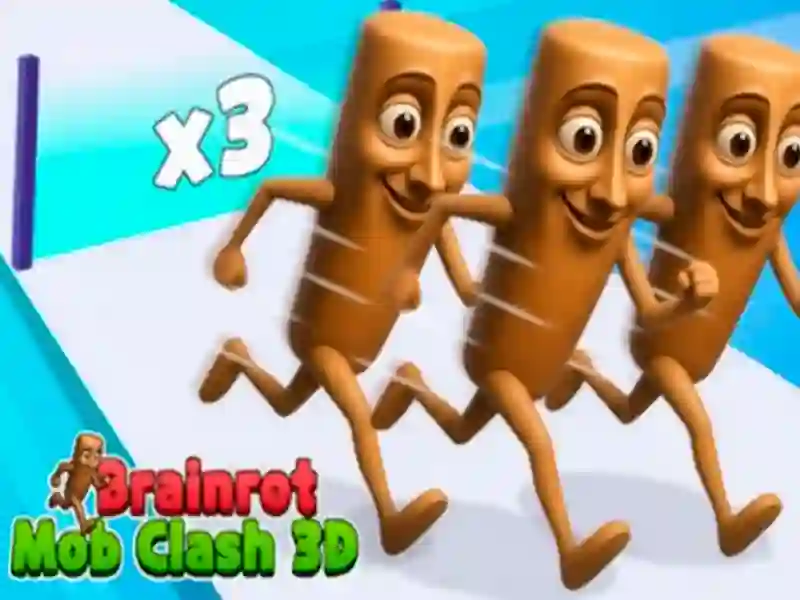 Spil Brainrot Mob Clash 3D online