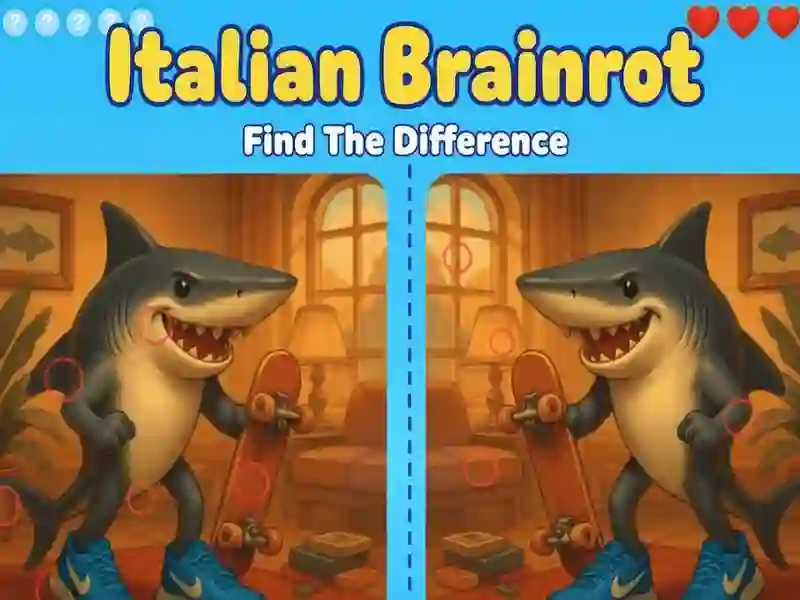 Spil Italian Brainrot: Find the Difference online Spil Italian Brainrot: Find the Difference online
