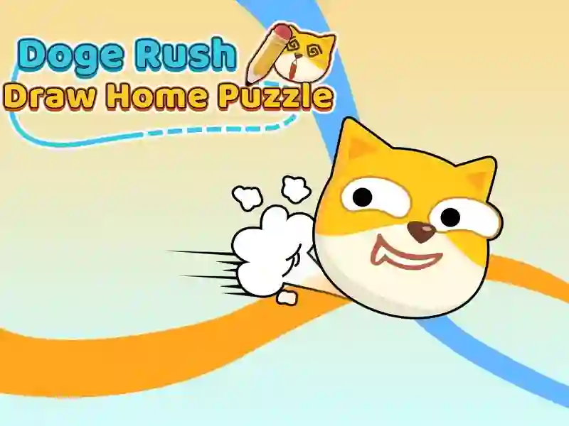 Spil Doge rush tegne hjem puslespil online