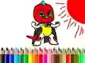 Spil Tilbage til Skole: Masked Dreng Farvelægning online Spil Tilbage til Skole: Masked Dreng Farvelægning online