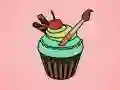 Spil Lækre Cupcake Farvelægning online Spil Lækre Cupcake Farvelægning online