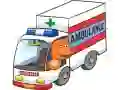 Spil Tegneserie Ambulance Puslespil online