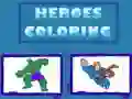 Spil Helte Farvelægning online Spil Helte Farvelægning online