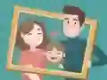 Spil Glad Familie Puzzle online Spil Glad Familie Puzzle online