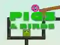 Spil Grise og Fugle online Spil Grise og Fugle online