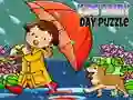 Spil Børns Regnvejrsdag Puslespil online