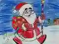 Spil Farvelægning af Julemanden online