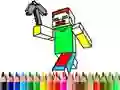 Spil Tilbage til skolen: Minecraft Farvelægning online
