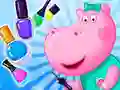 Spil Hippopotamus Manicure Salon online Spil Hippopotamus Manicure Salon online