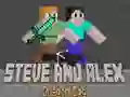 Spil Steve og Alex: Drageæg online Spil Steve og Alex: Drageæg online