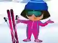 Spil Dora: Klæd dig på til Ski online