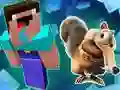 Spil Noob Parkour: Sne Tidsalder online Spil Noob Parkour: Sne Tidsalder online
